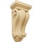 Ekena Millwork 5"W x 3 1/4"D x 9 1/2"H Cole Pilaster Wood Corbel, Alder CORW05X03X09COAL - alternate 1